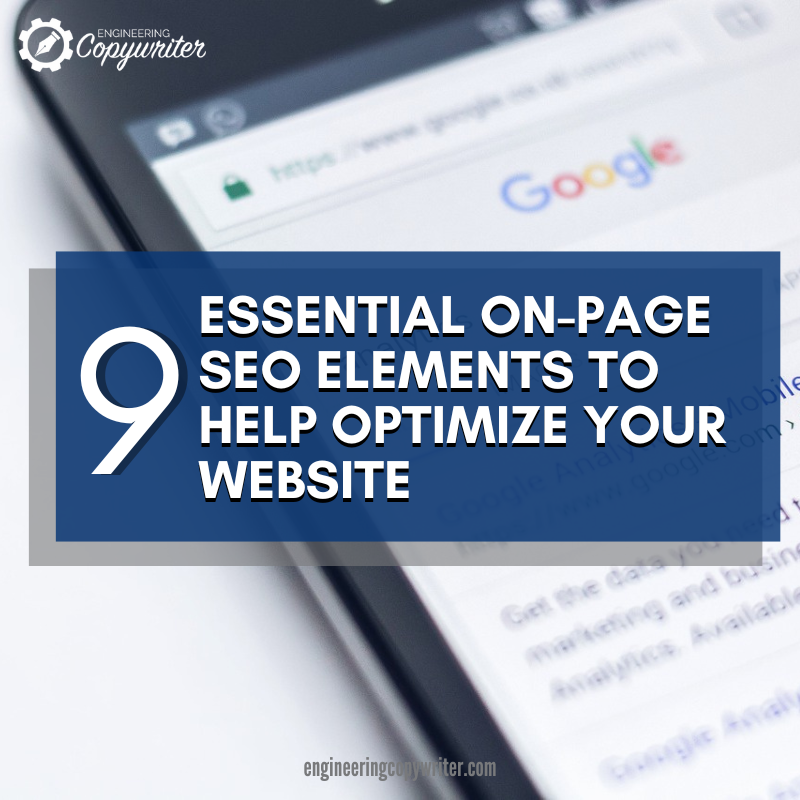 9 essential on-page SEO elements to help optimize your website feature image