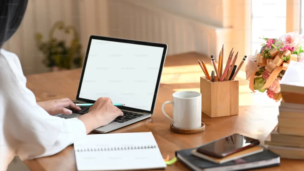 woman typing writing for engineers