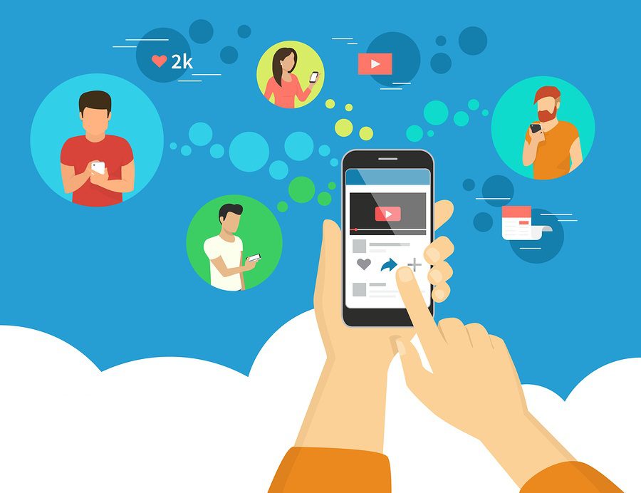 social sharing concept allows people and readers to have discussion