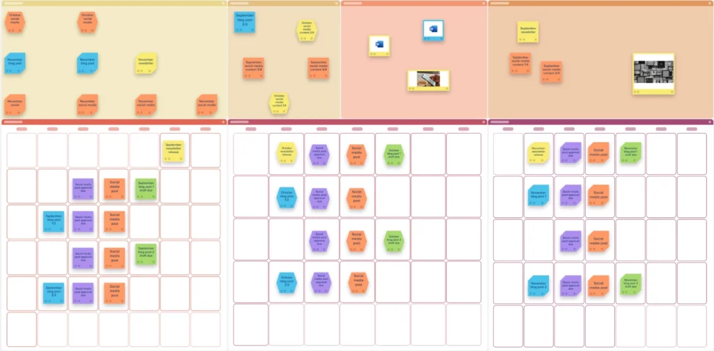 content calendar sample